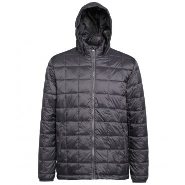TS025 Box Quilt Hooded Jacket