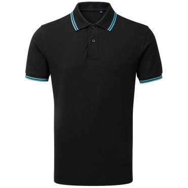 AQ011 Men's Classic Fit Tipped Polo