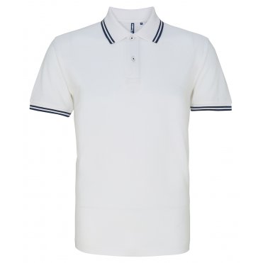 AQ011 Men's Classic Fit Tipped Polo