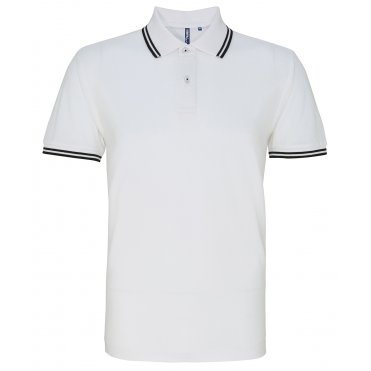 AQ011 Men's Classic Fit Tipped Polo
