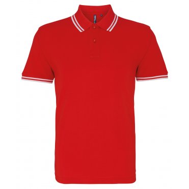 AQ011 Men's Classic Fit Tipped Polo