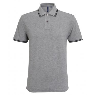 AQ011 Men's Classic Fit Tipped Polo
