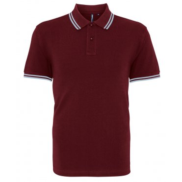 AQ011 Men's Classic Fit Tipped Polo
