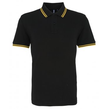 AQ011 Men's Classic Fit Tipped Polo