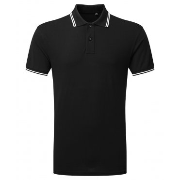 AQ011 Men's Classic Fit Tipped Polo