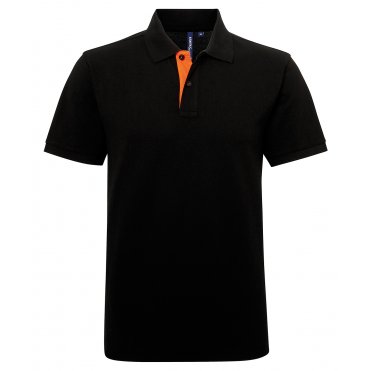 AQ012 Men's Classic Fit Contrast Polo