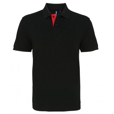 AQ012 Men's Classic Fit Contrast Polo