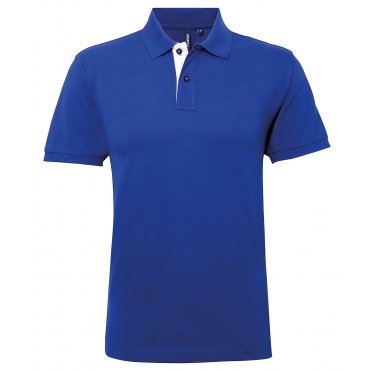 AQ012 Men's Classic Fit Contrast Polo