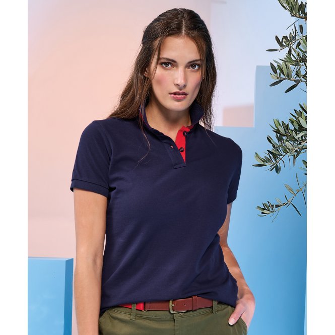 Asquith & Fox AQ022 Women's Contrast Polo