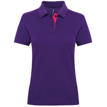 AQ022 Women's Contrast Polo