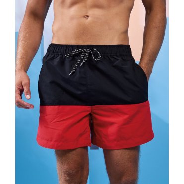 AQ056 Block Colour Swim Shorts