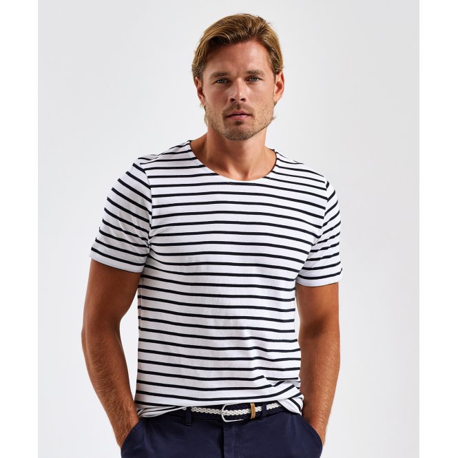 Asquith & Fox AQ072 Men's Mariniere Coastal Short Sleeve Tee