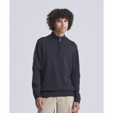 EA061 Wakhan 1/4 Regen Zip Knit Sweater
