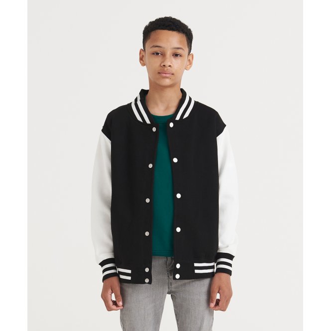 AWDis Just Hoods JH43J Children's Varsity Jacket