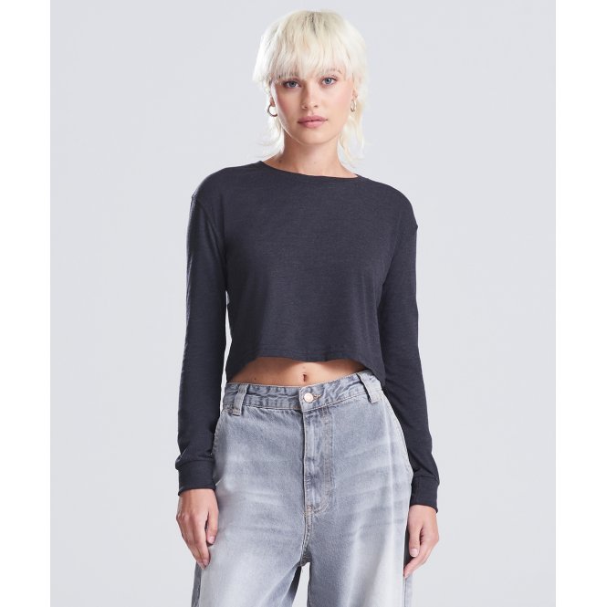 AWDis Just T's JT016 Women's Long Sleeve Cropped T