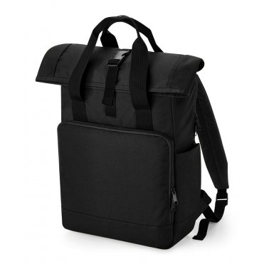 BG18L Recycled Twin Handle Roll-Top Laptop Backpack