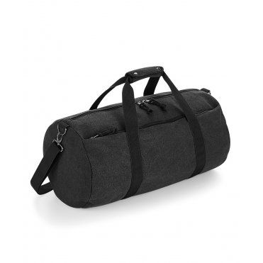 BG655 Vintage Canvas Barrel Bag