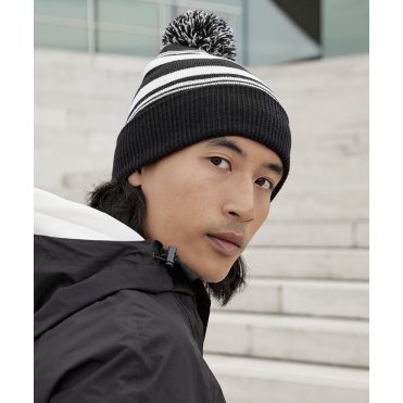B473R Striped Fan Beanie