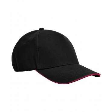 B825C EarthAware Classic Organic Cotton 5-Panel Cap Sandwich Peak