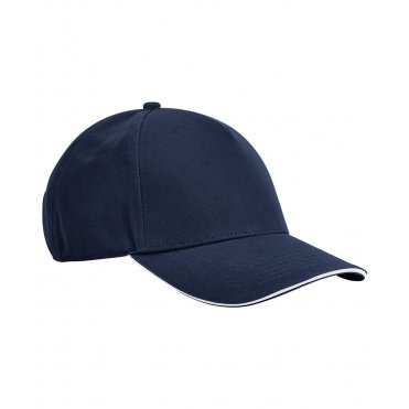 B825C EarthAware Classic Organic Cotton 5-Panel Cap Sandwich Peak