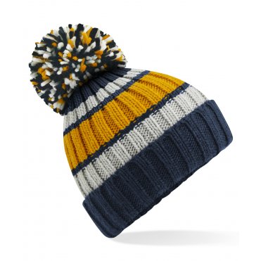 BC392 Hygge Striped Beanie