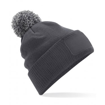 BC443 Snowstar Patch Beanie
