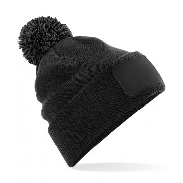 BC443 Snowstar Patch Beanie