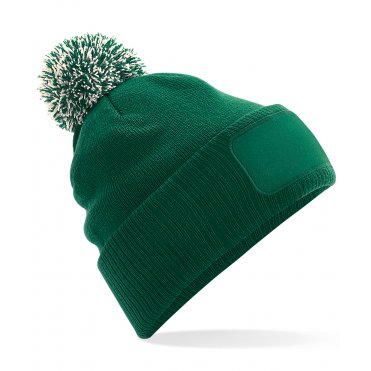 BC443 Snowstar Patch Beanie
