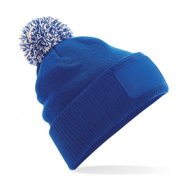 BC443 Snowstar Patch Beanie