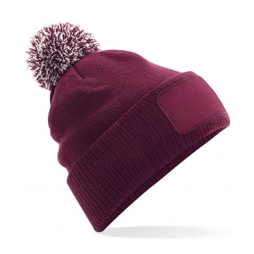 BC443 Snowstar Patch Beanie