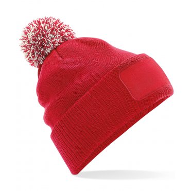 BC443 Snowstar Patch Beanie