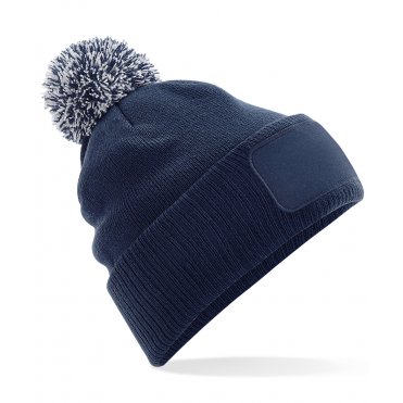 BC443 Snowstar Patch Beanie