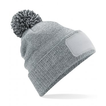 BC443 Snowstar Patch Beanie