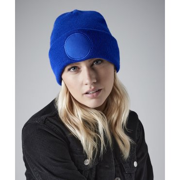 BC446 Circular Patch Beanie