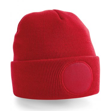 BC446 Circular Patch Beanie