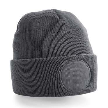 BC446 Circular Patch Beanie