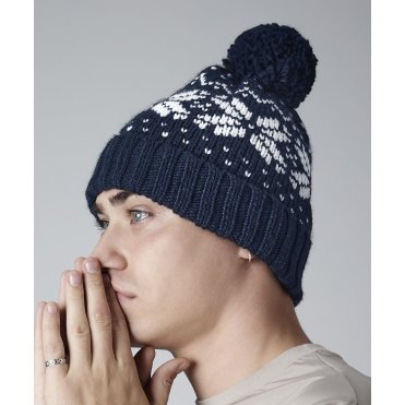 BC456 Fair Isle Snowstar Beanie
