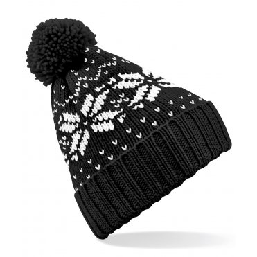BC456 Fair Isle Snowstar Beanie