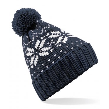 BC456 Fair Isle Snowstar Beanie