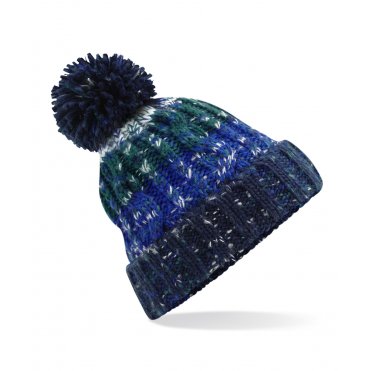BC486 Corkscrew Pom-Pom Beanie