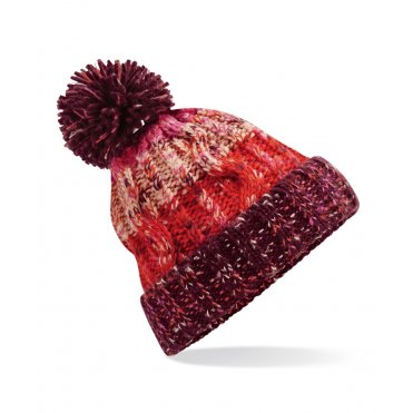 BC486 Corkscrew Pom-Pom Beanie