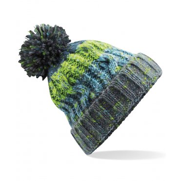 BC486 Corkscrew Pom-Pom Beanie