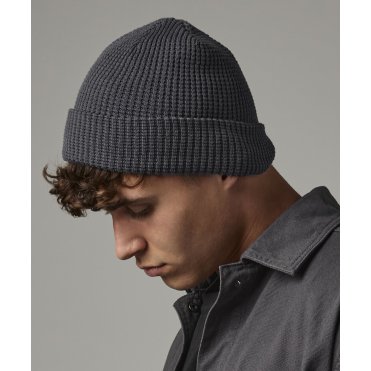 BC52N Organic Cotton Waffle Beanie