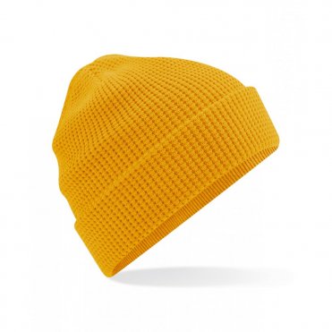 BC52N Organic Cotton Waffle Beanie