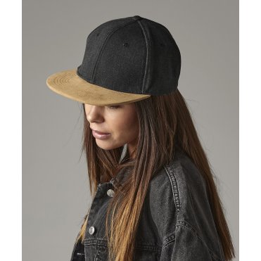 BC668 Suede Peak Snapback