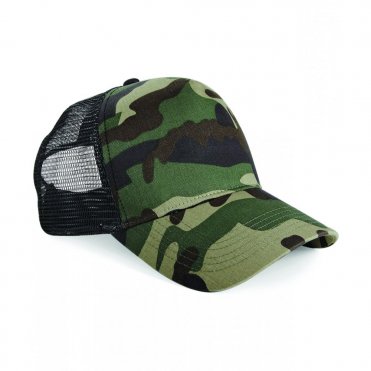 BC694 Camo Snapback Trucker