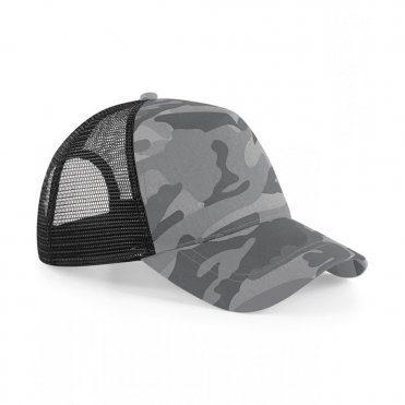 BC694 Camo Snapback Trucker