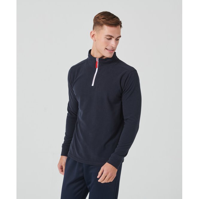 Finden+Hales LV570 1/4 Zip Long Sleeve Fleece Piped