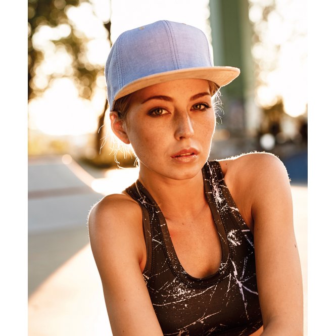 Flexfit by Yupoong YP009 Chambray-Suede Snapback (6089ch)