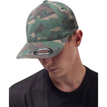 YP026 Flexfit Garment Washed Camo (6977ca)